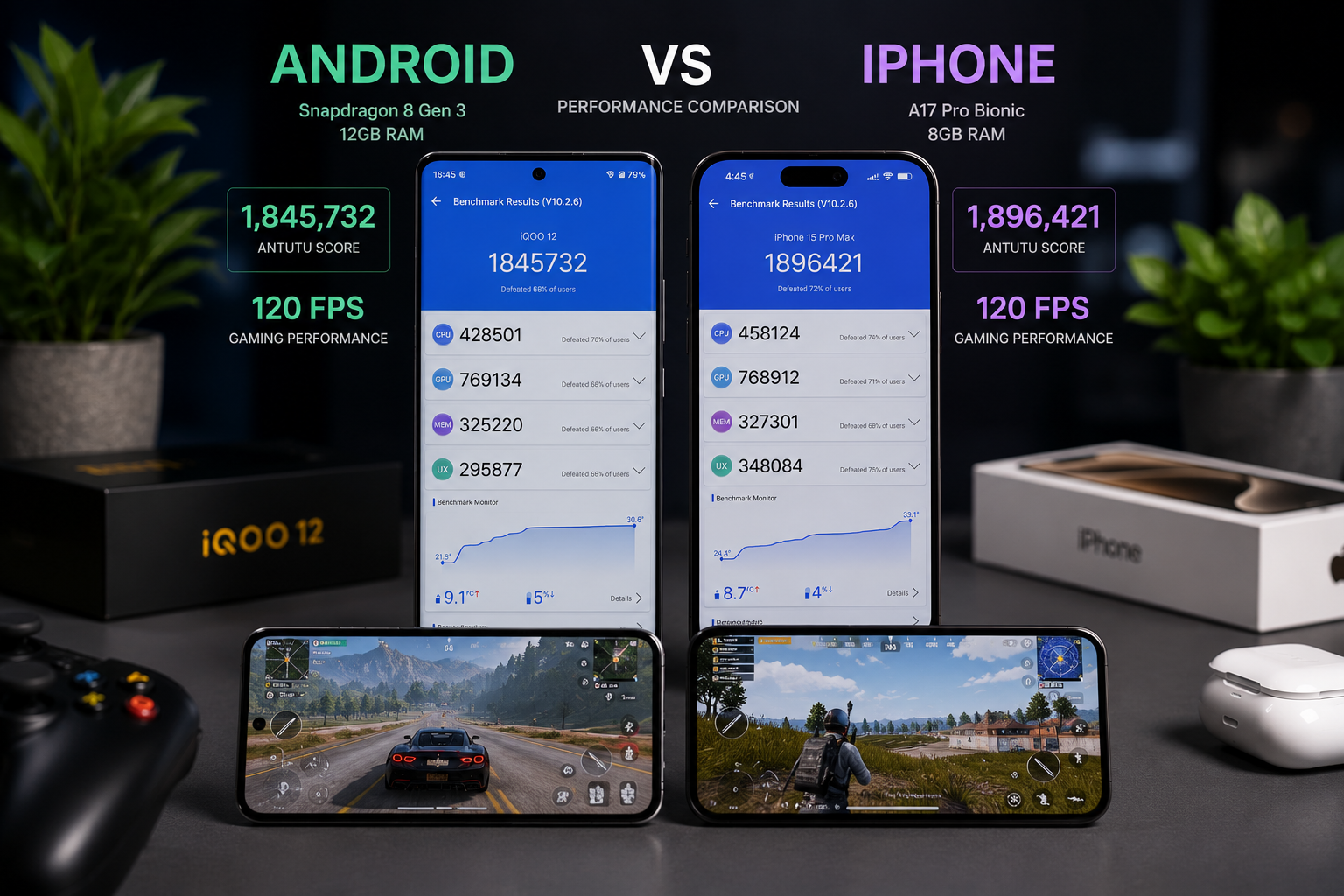 Android and iPhone Performance Comparison
