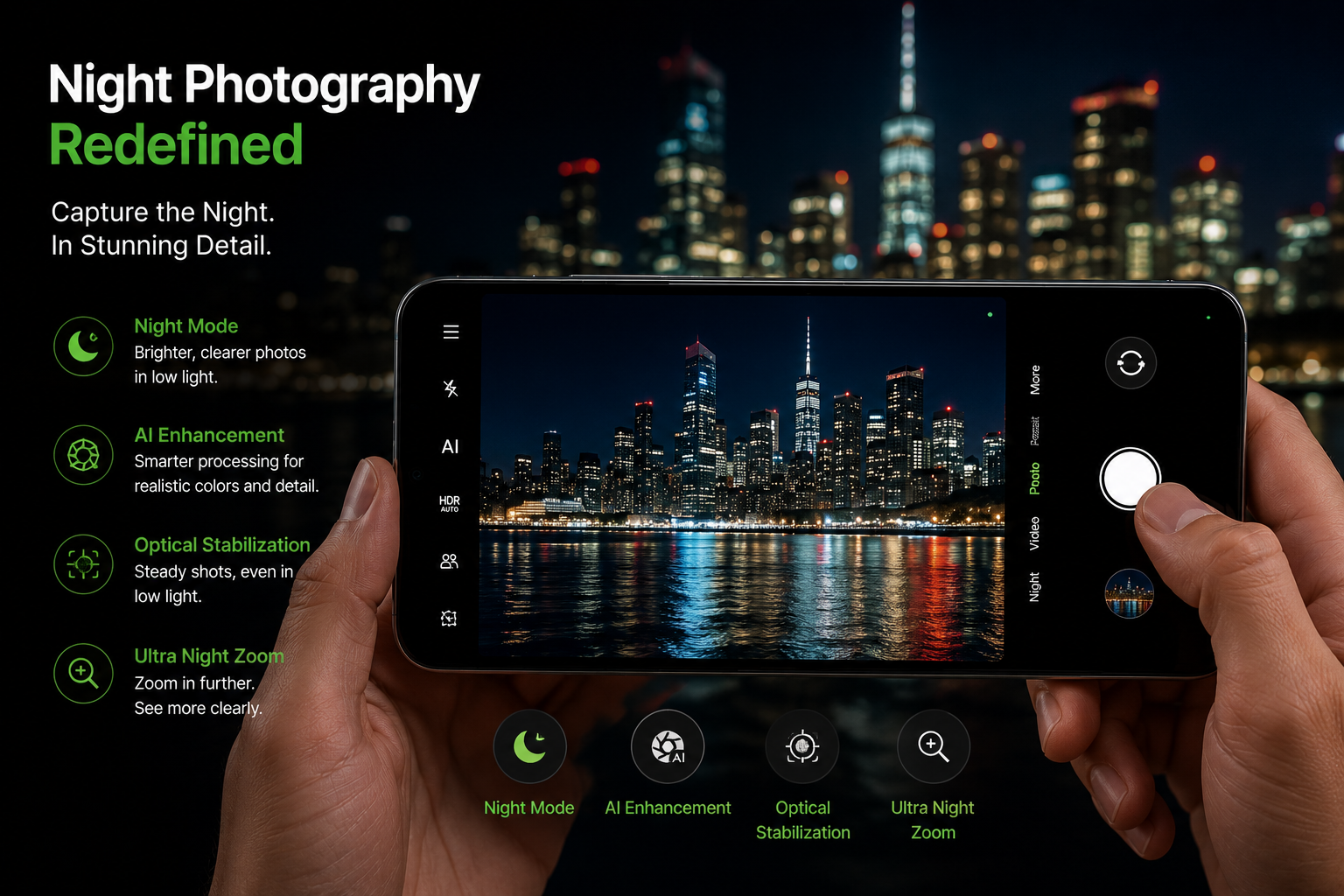 Night Photography Smartphone Camera