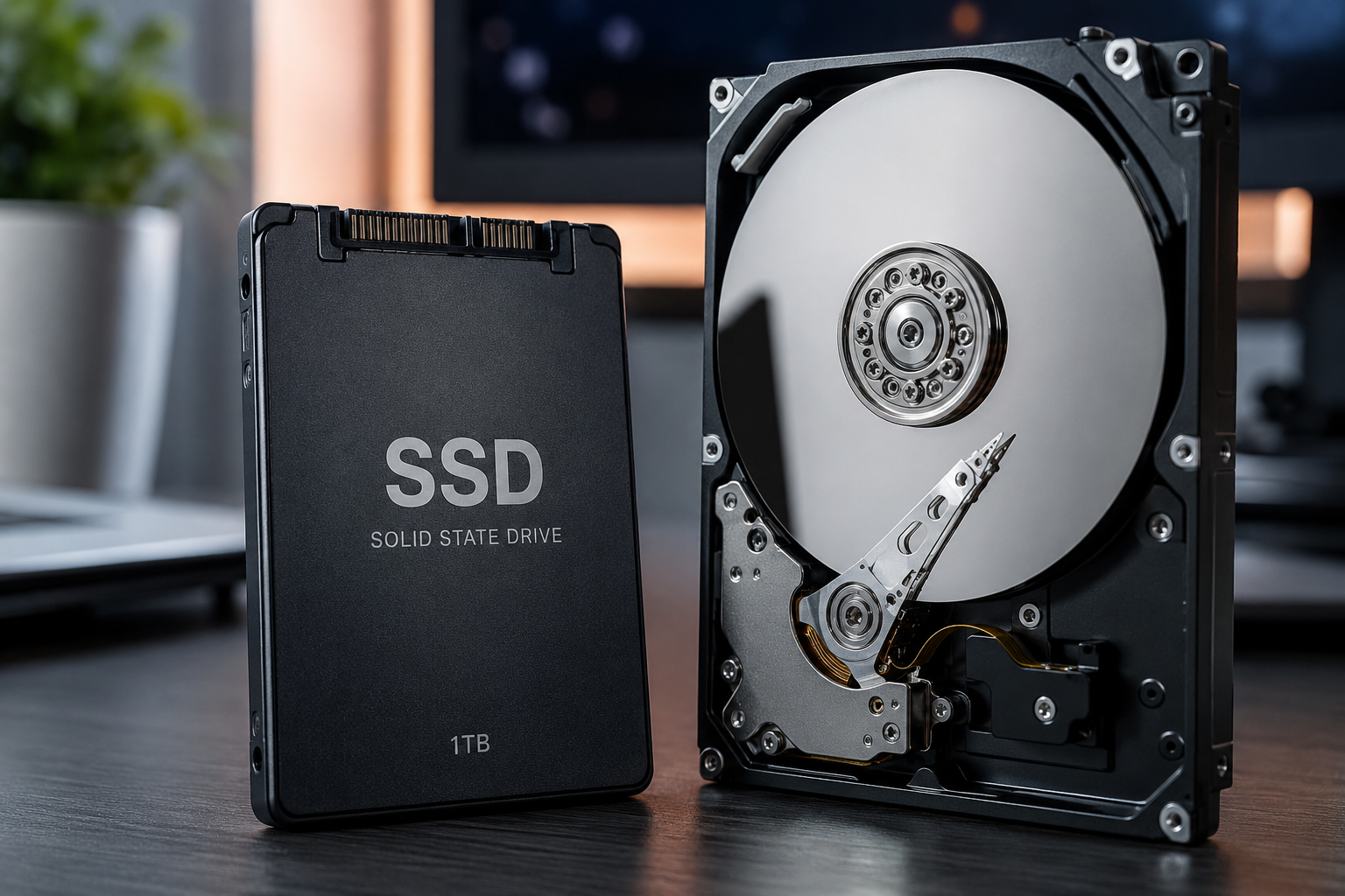 SSD and HDD Storage Drives