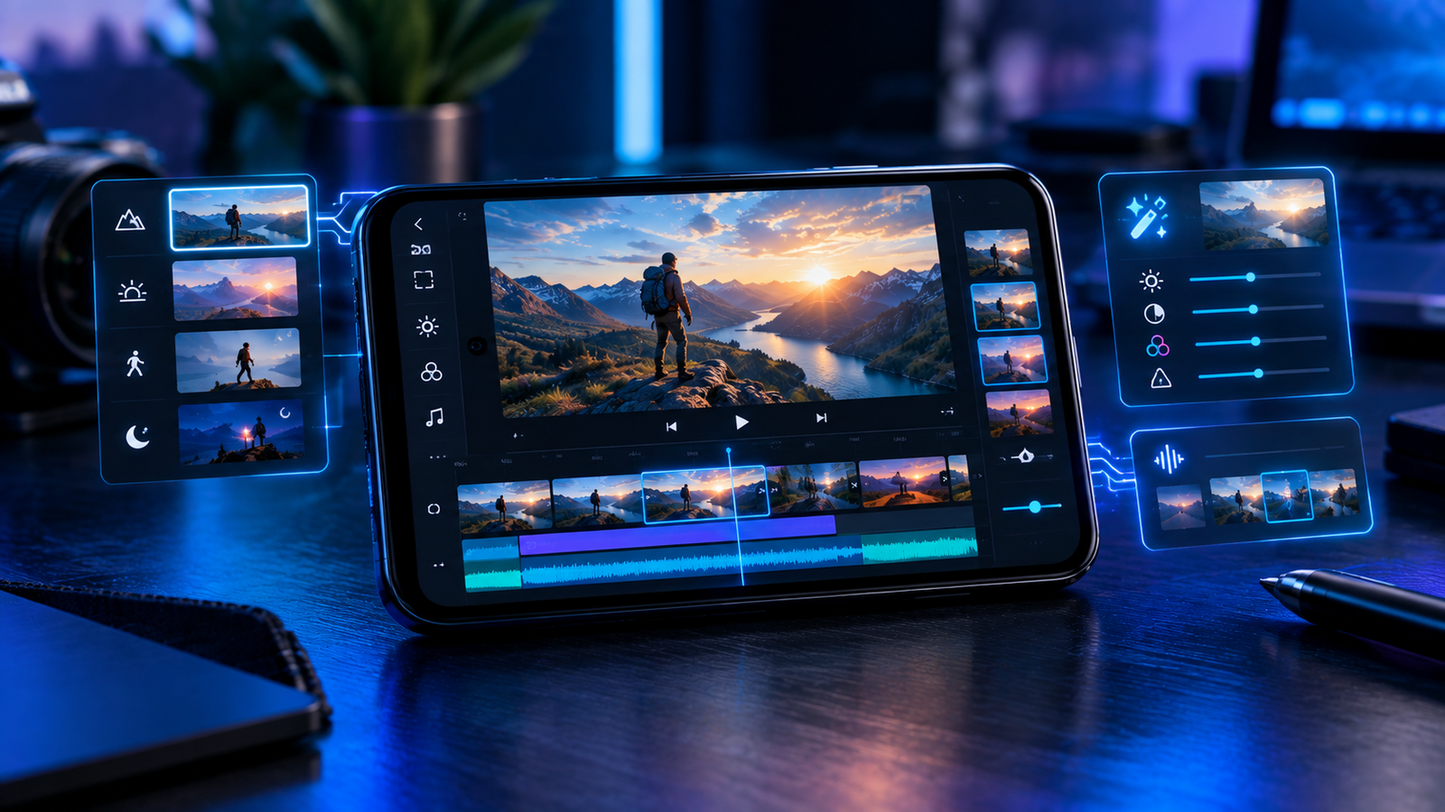 AI powered mobile video editing